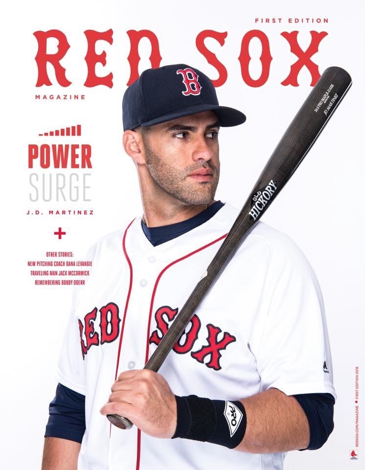 Photo: Mookie Betts and J.D. Martinez pose for cover of Red Sox